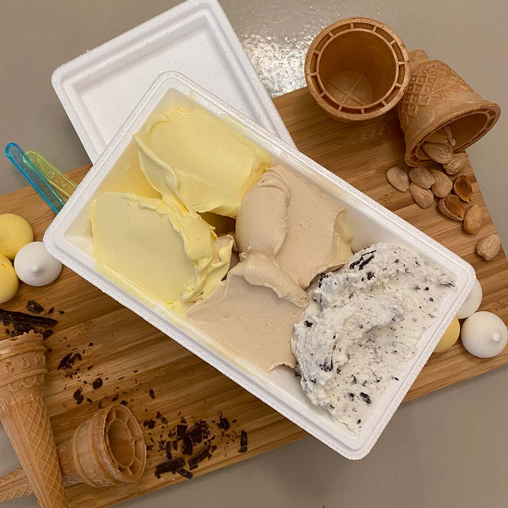 Ordina il tuo gelato a domicilio - Mezzo Chilo  | I PORTICI